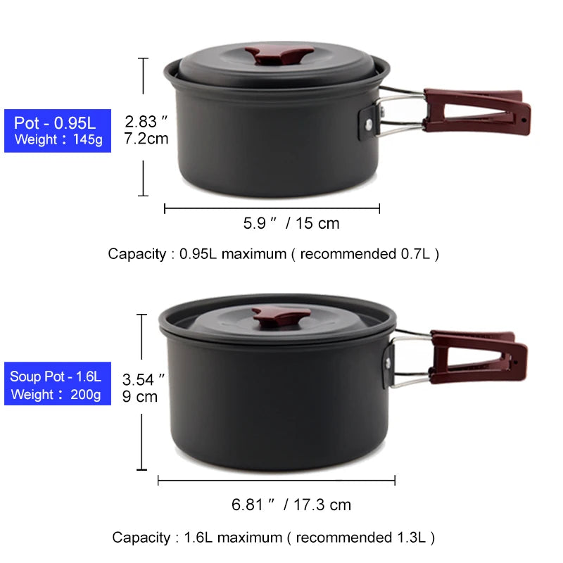 Outdoor Camping Cookware Set