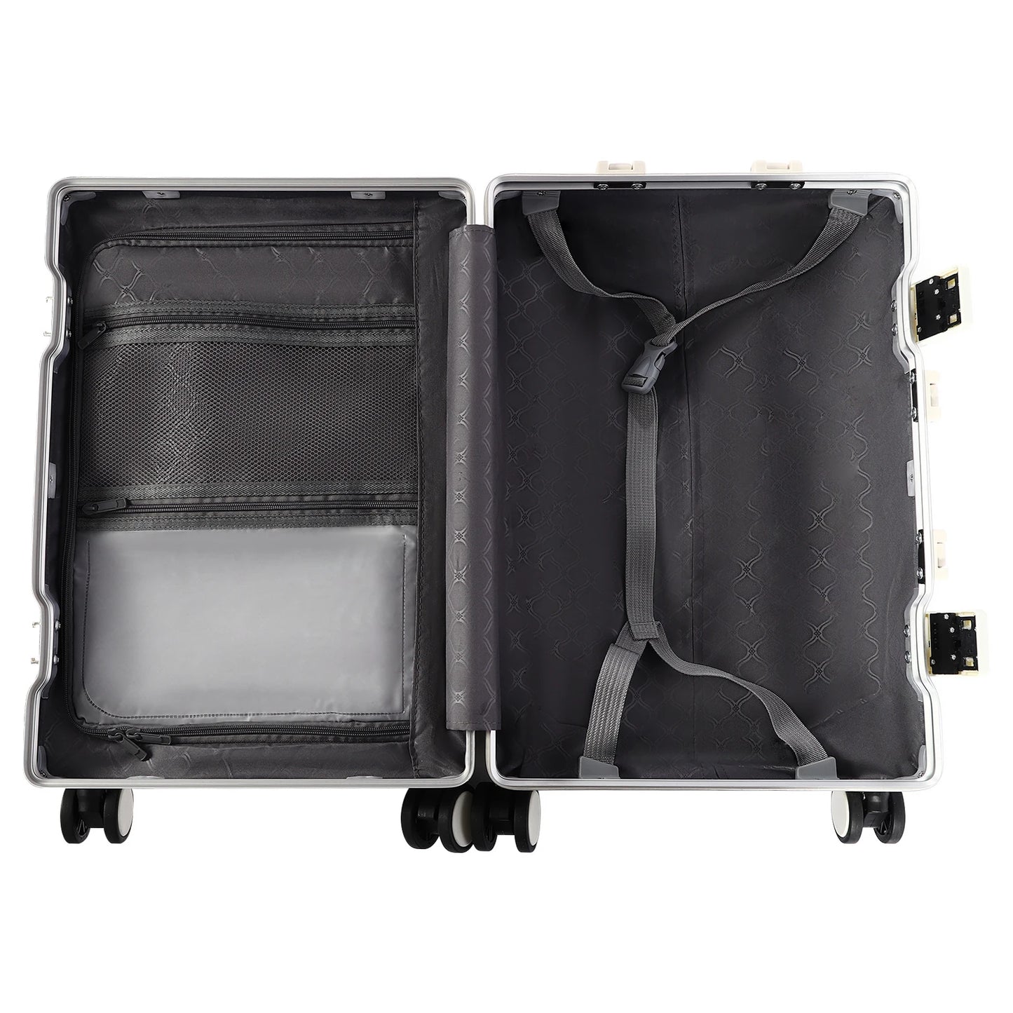 20" Front Open Multifunctional Rolling Suitcase