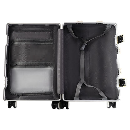 20" Front Open Multifunctional Rolling Suitcase