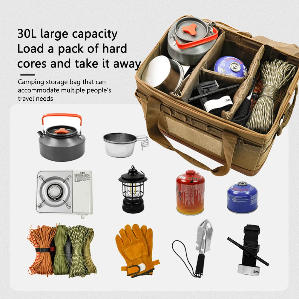 30L Multifunctional Camping Storage Bag