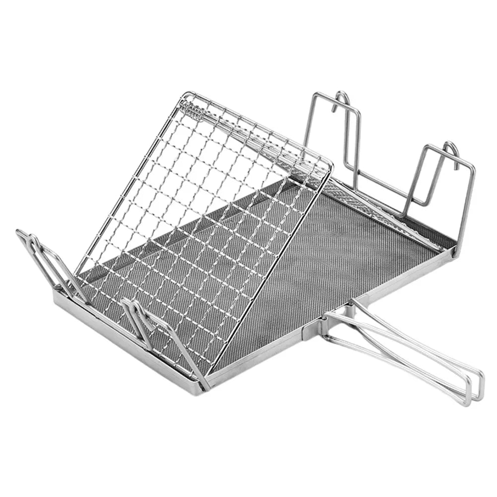 Foldable Stainless Steel Camping Toaster Rack