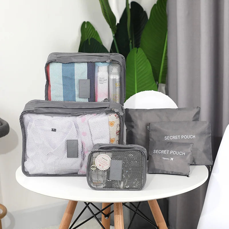 6 Pcs Travel Luggage Organizer Set