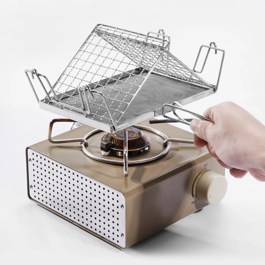 Foldable Stainless Steel Camping Toaster Rack