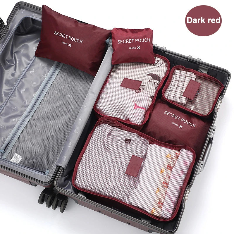 6 Pcs Travel Luggage Organizer Set